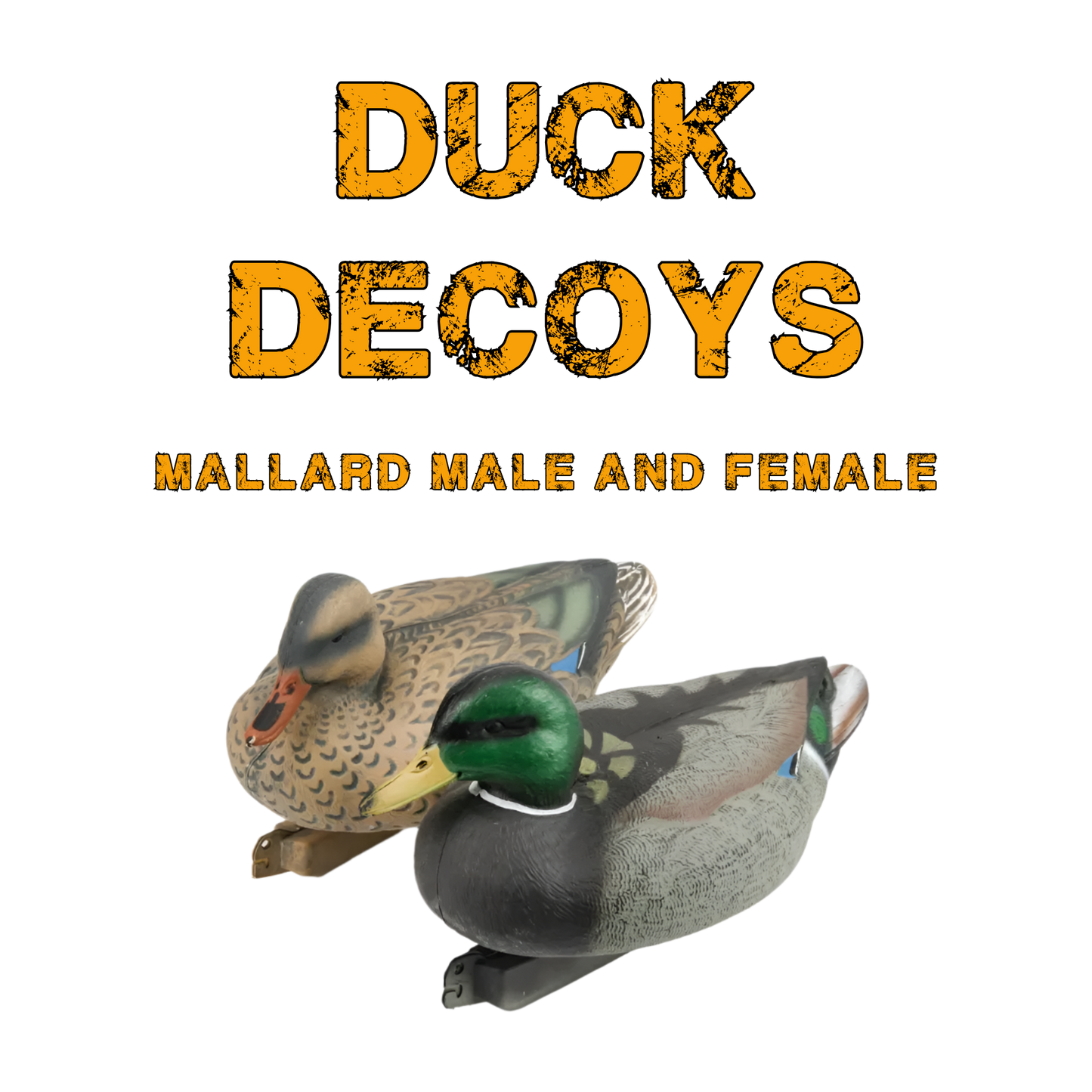 Realistic 3D Floating Duck Decoys